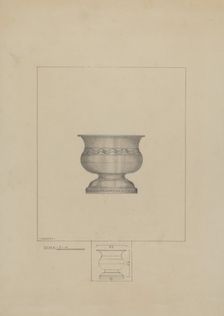 Pewter Bowl, c. 1936. Creator: Henry Meyers