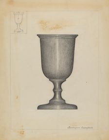 Pewter Cup, 1935/1942. Creator: Rollington Campbell