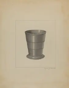 Pewter Cup, c. 1936. Creator: Eugene Barrell