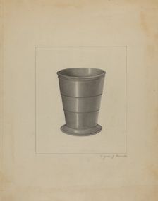 Pewter Cup, c. 1936. Creator: Eugene Barrell
