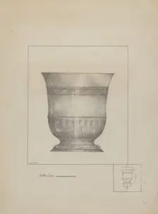 Pewter Cup, c. 1936. Creator: Henry Meyers