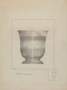 Pewter Cup, c. 1936. Creator: Henry Meyers