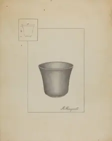 Pewter Cup, c. 1936. Creator: Matthew Mangiacotti