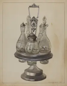 Pewter Caster, 1936. Creator: J. Howard Iams
