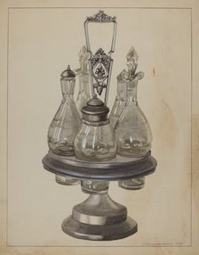 Pewter Caster, 1936. Creator: J. Howard Iams