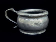 Pewter chamber pot, 18th century. Creator: Unknown