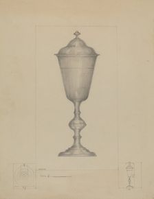 Pewter Chalice, c. 1936. Creator: Henry Meyers
