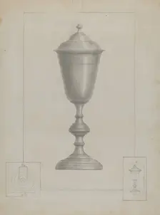 Pewter Chalice, c. 1936. Creator: Henry Meyers