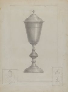 Pewter Chalice, c. 1936. Creator: Henry Meyers