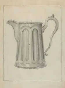 Pewter Creamer, 1935/1942. Creator: Samuel O. Klein