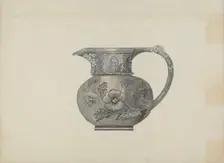 Pewter Creamer, c. 1937. Creator: Beulah Bradleigh