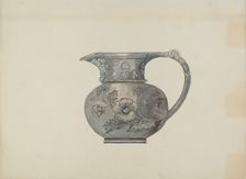 Pewter Creamer, c. 1937. Creator: Beulah Bradleigh