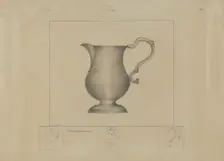 Pewter Creamer, c. 1937. Creator: Henry Meyers