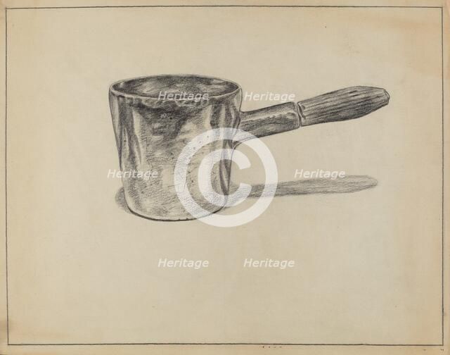 Pewter Dipper, 1935/1942. Creator: Hyman Pearlman.