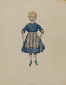 Pewter Doll, c. 1937. Creator: William Frank