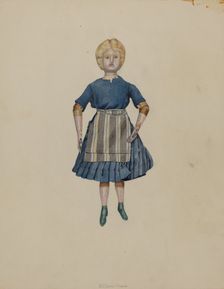 Pewter Doll, c. 1937. Creator: William Frank