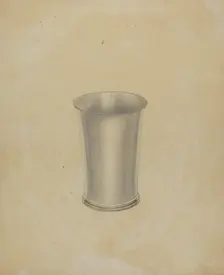 Pewter Drinking Cup, 1935/1942. Creator: Winslow Rich