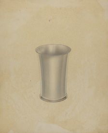 Pewter Drinking Cup, 1935/1942. Creator: Winslow Rich