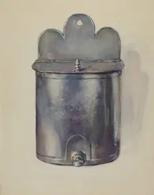 Pewter Ewer, c. 1936. Creator: John Dixon
