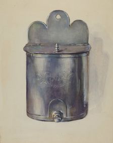 Pewter Ewer, c. 1936. Creator: John Dixon