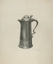 Pewter Flagon, 1935/1942. Creator: Archie Thompson