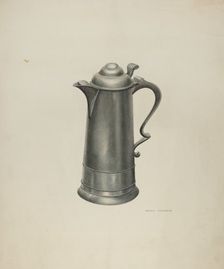 Pewter Flagon, 1935/1942. Creator: Archie Thompson