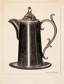 Pewter Flagon, 1935/1942. Creator: Eugene Barrell