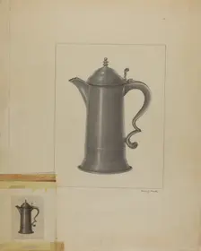 Pewter Flagon, 1935/1942. Creator: Eugene Barrell