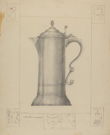 Pewter Flagon, 1935/1942. Creator: Henry Meyers