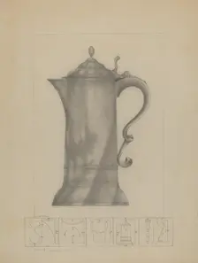 Pewter Flagon, c. 1936. Creator: Henry Meyers