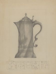 Pewter Flagon, c. 1936. Creator: Henry Meyers