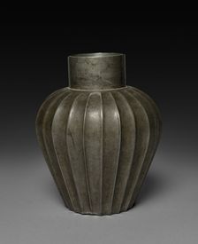 Pewter Jar, 1600s-1800s. Creator: Unknown
