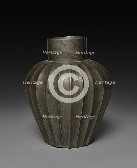 Pewter Jar, 1600s-1800s. Creator: Unknown.