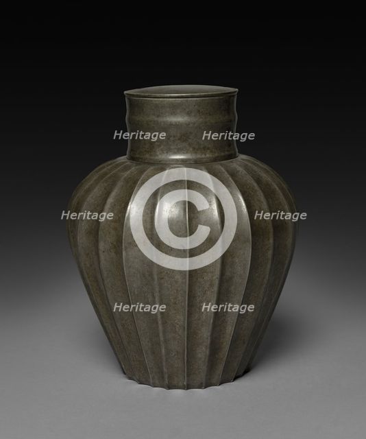 Pewter Jar, 1600s-1800s. Creator: Unknown.