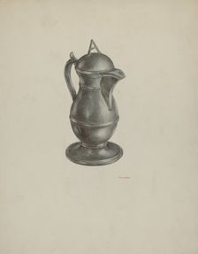 Pewter Jar, c. 1939. Creator: R.J. De Freitas