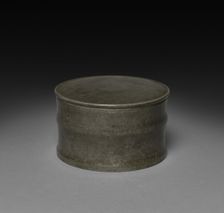 Pewter Jar (lid), 1600s-1800s. Creator: Unknown