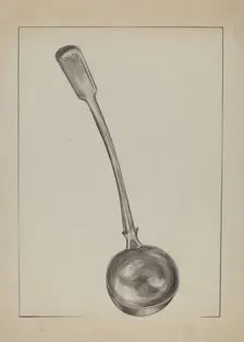 Pewter Ladle, c. 1936. Creator: Matthew Mangiacotti