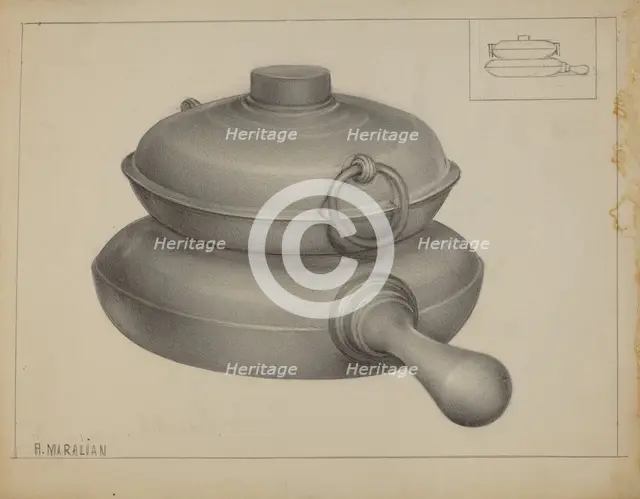 Pewter Pan, 1935/1942. Creator: Arsen Maralian.