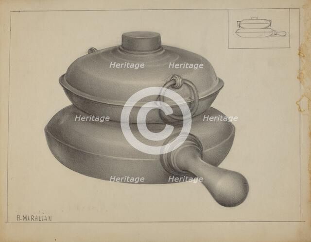 Pewter Pan, 1935/1942. Creator: Arsen Maralian.