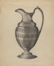 Pewter Pitcher, 1935/1942. Creator: Gertrude Schmidt