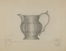Pewter Pitcher, 1935/1942. Creator: Henry Meyers
