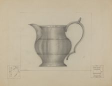 Pewter Pitcher, 1935/1942. Creator: Henry Meyers