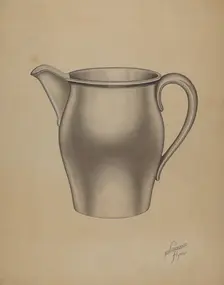 Pewter Pitcher, 1935/1942. Creator: Lawrence Flynn
