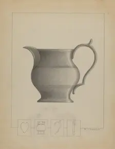 Pewter Pitcher, 1935/1942. Creator: Sidney Liswood