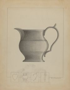 Pewter Pitcher, 1935/1942. Creator: Sidney Liswood