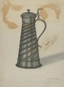 Pewter Pitcher, 1935/1942. Creator: Suzanne Chapman