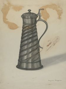 Pewter Pitcher, 1935/1942. Creator: Suzanne Chapman