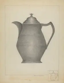 Pewter Pitcher, 1935/1942. Creator: Richard Schoene