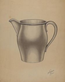 Pewter Pitcher, 1935/1942. Creator: Lawrence Flynn