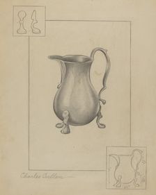 Pewter Pitcher, 1936. Creator: Charles Cullen